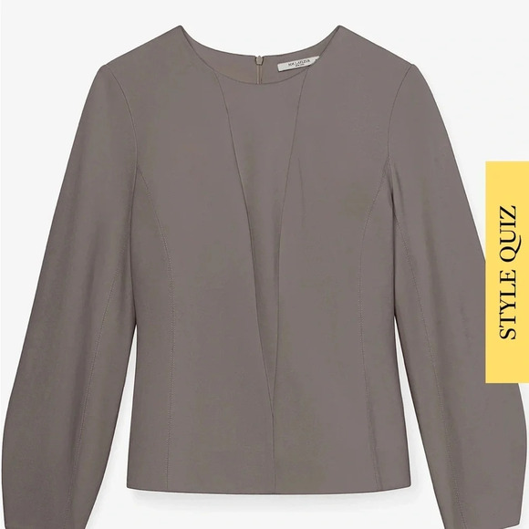 M.M Lafleur Rashida top in pebble - Picture 3 of 13